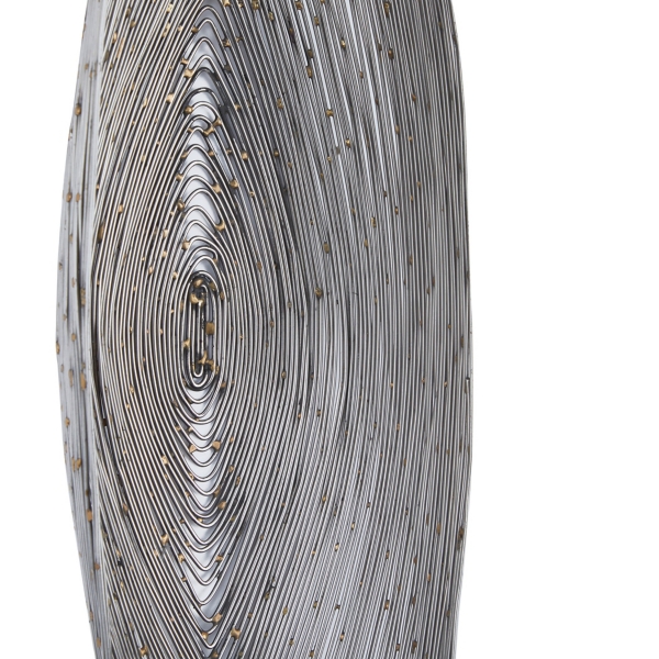 Adrienne Silver Steel Spiral Sconce