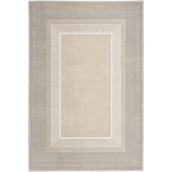 Ivory and Gold Modern Glam Area Rug, 5x7 Kirklands Home
