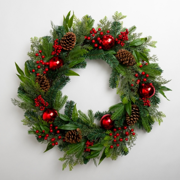 Red Berry Ornament Christmas Wreath Kirklands Home