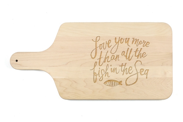 Love You More Maple Wood Cutting Board Kirklands Home