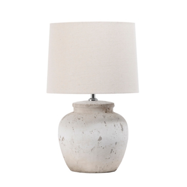 Distressed White Ceramic Table Lamp Kirklands Home