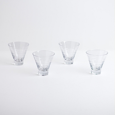 Cyclone Martini Glass, Set of 4