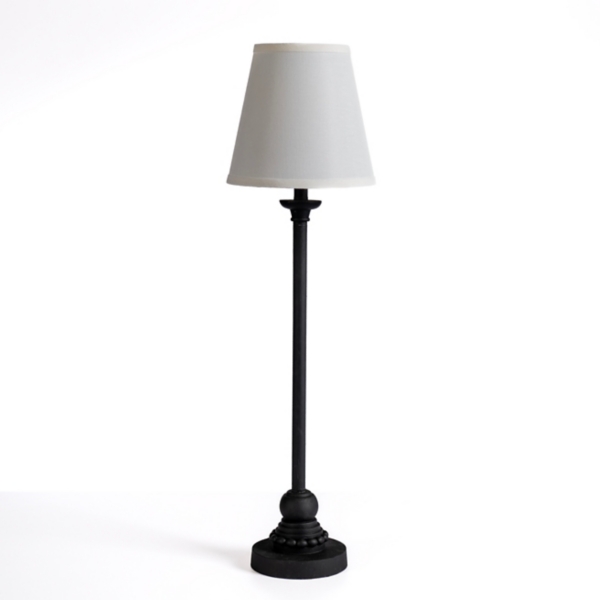 Black Beaded Base Buffet Lamp