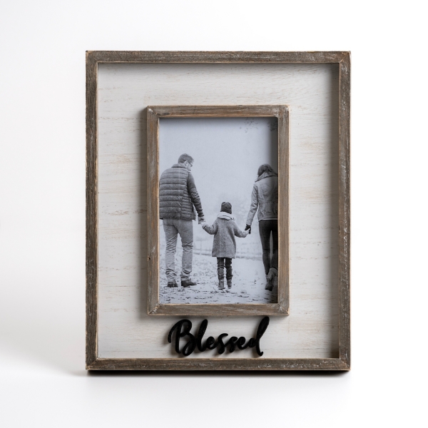 Blessed Brown and White Picture Frame Kirklands Home