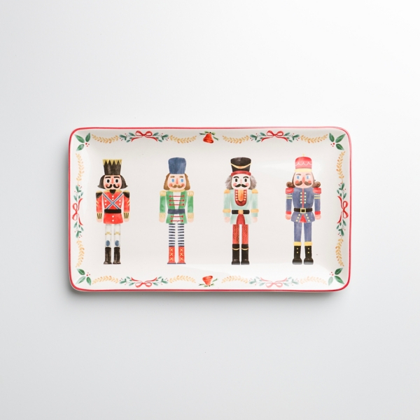 Kirkland's Nutcracker Ceramic Serving Platter