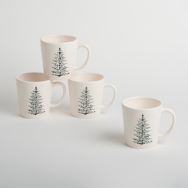 Evergreen Mugs, Set of 4 Kirklands Home