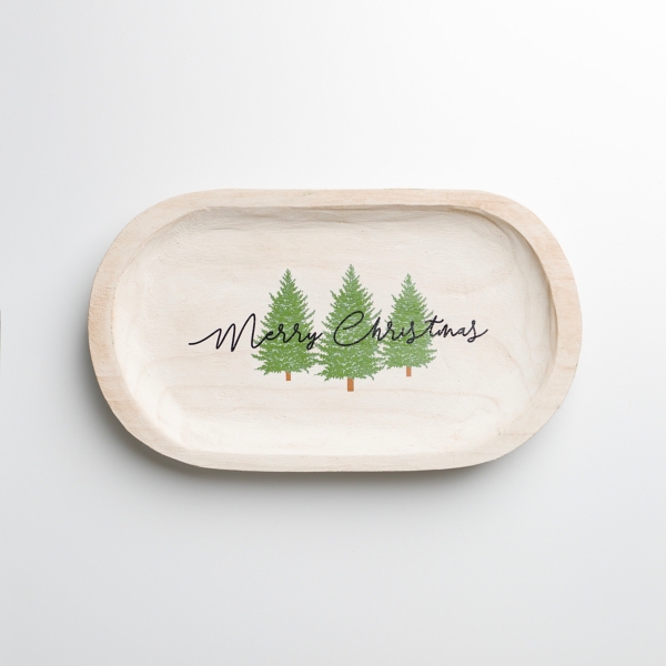 Wooden Merry Christmas Decorative Tray Kirklands Home