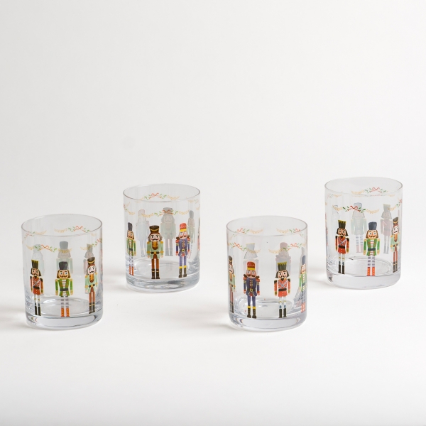 Nutcracker Highball Glasses ~ Set of 6