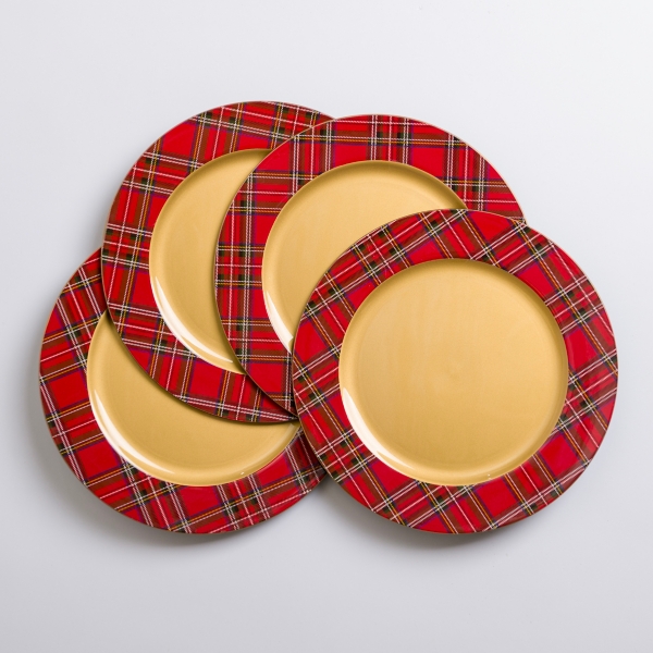 Tartan plaid chargers new arrivals