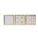 Blush Tiles Framed Art Prints, Set of 3
