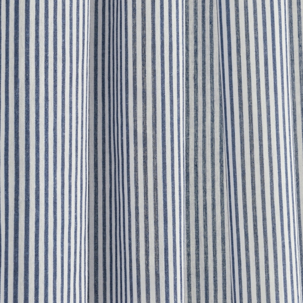 Stripe Ruffled Curtain Panel Set