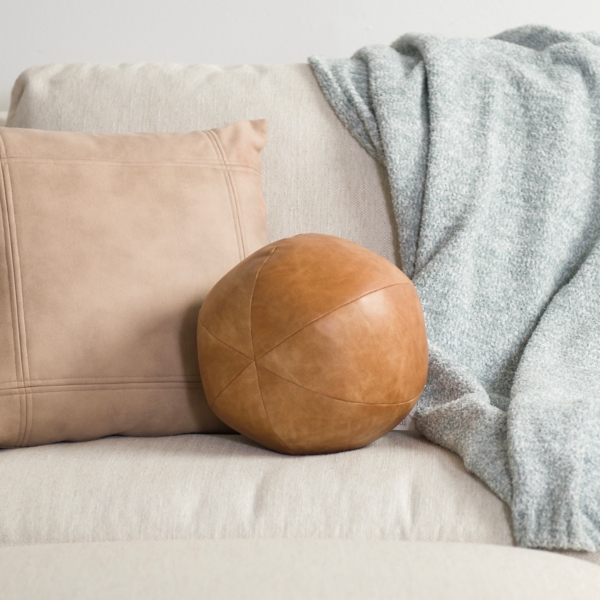 Luxe Faux Fur Sphere Pillow