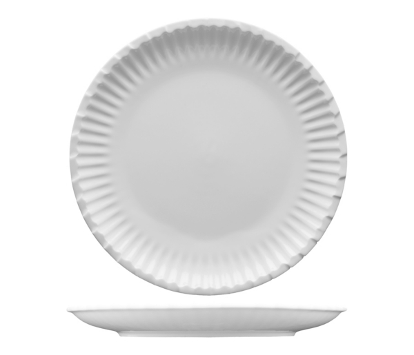 Fortessa White Ceramic Street Eats Plate Kirklands Home