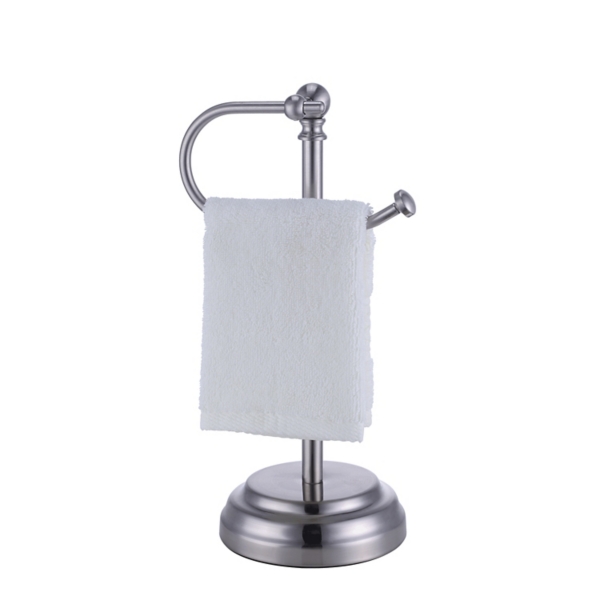 Silver Hook Countertop Towel Holder
