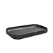 Black Faux Marble Rounded Vanity Tray