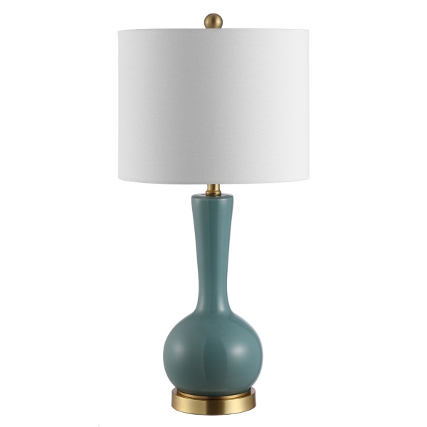 Glazed Blue Glass Teardrop Table Lamp | Kirklands Home