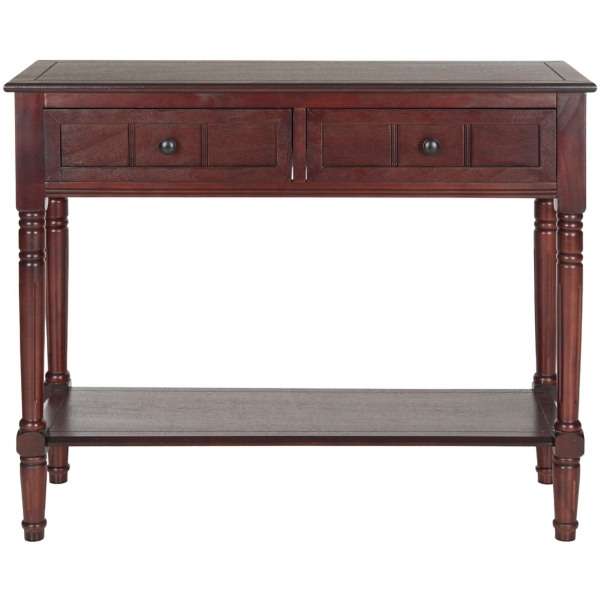 Distressed Brown Wood 2-Drawer Console Table | Kirklands Home