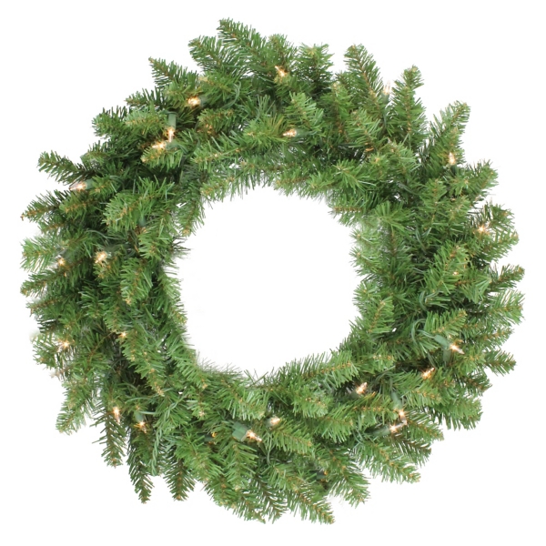 Pre-lit Eastern Pine Wreath