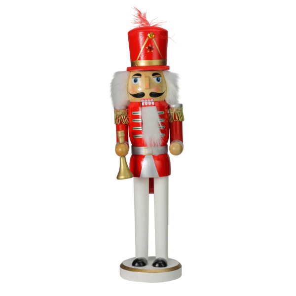 Red and White Wooden Nutcracker | Kirklands Home