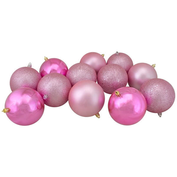 Shatterproof Pink Multi 12-pc. Ornaments
