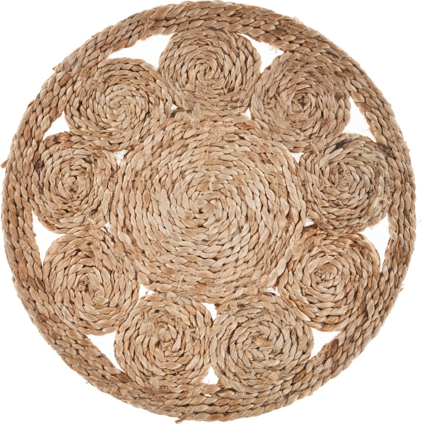 Round Decorative Braided Jute Placemats, Set of 2 | Kirklands Home