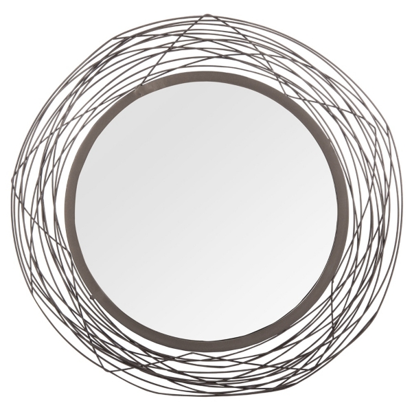 Nixie Nickel Wire Wall Mirror