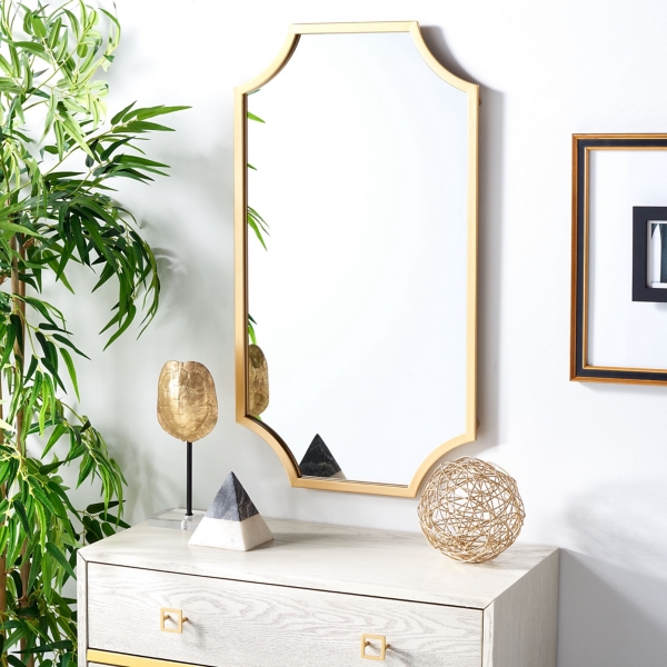 Elenin Gold Scalloped Wall Mirror | Kirklands Home