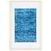 Bold Blue Framed Textile Wall Plaque