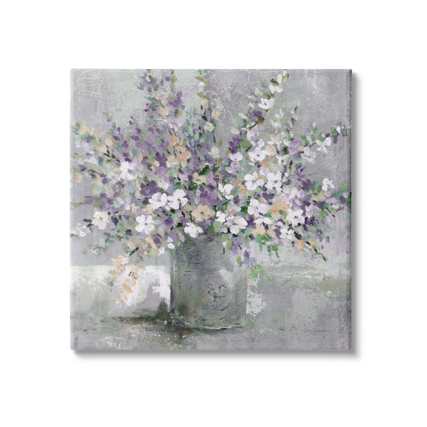 Blossoming Aster Bouquet Canvas Print, 24x24 in. | Kirklands Home