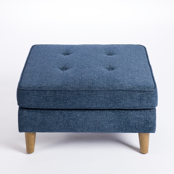 Blue Jean Wyatt Ottoman Kirklands Home