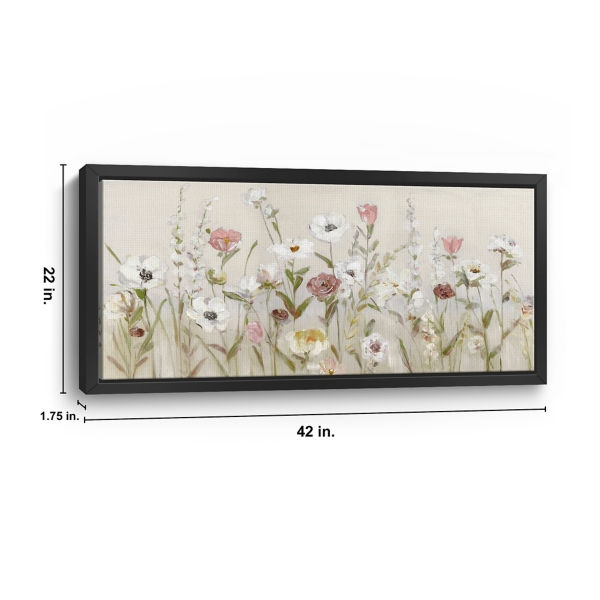 Blooming Around Framed Canvas Art