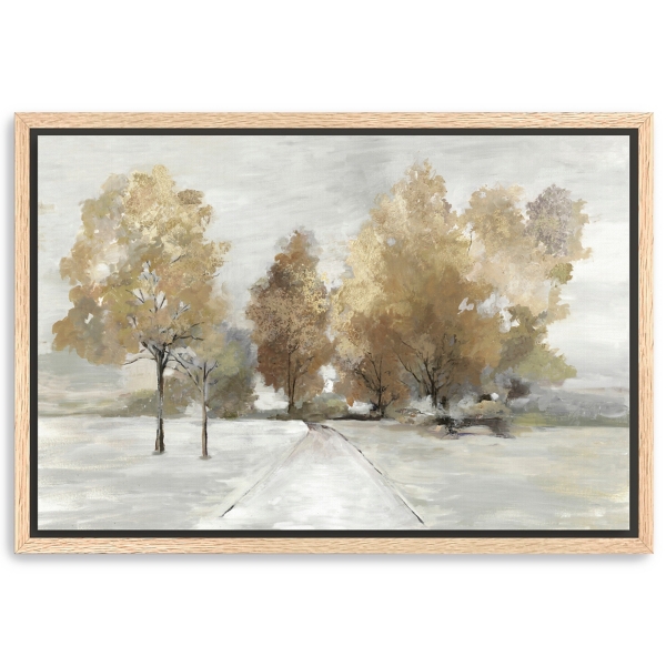 Trail Under the Trees Framed Canvas Art Print | Kirklands Home