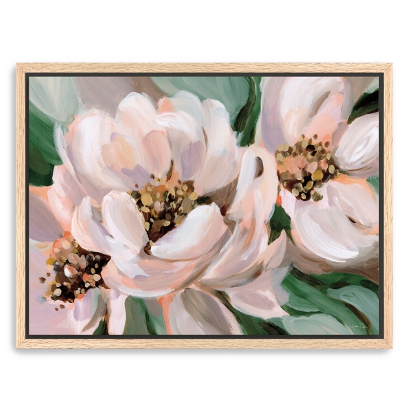 Blush Peonies Framed Canvas Art Print | Kirklands Home