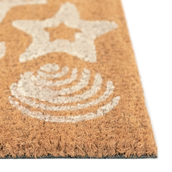 Starfish and Sand Dollars Coir Doormat