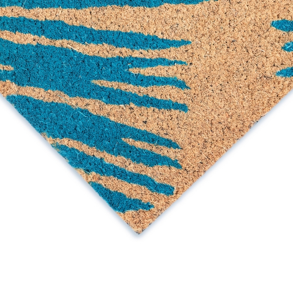 Palm Fronds Welcome Coir Doormat