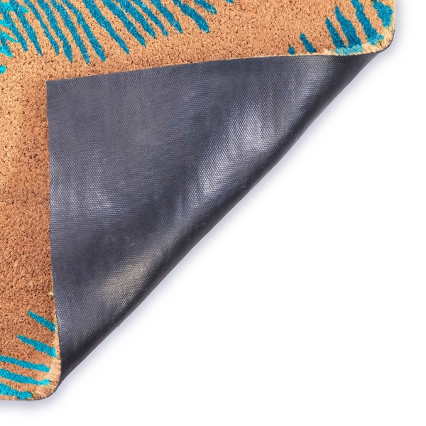 Palm Fronds Welcome Coir Doormat