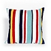 Blue & Red Lamontage Stripe Outdoor Throw Pillow