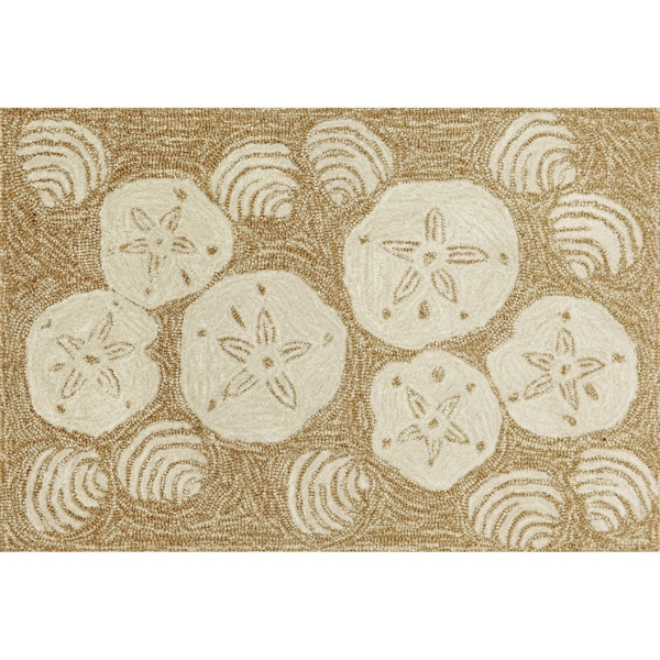 Natural Sand Dollar Outdoor Accent Rug Kirklands Home