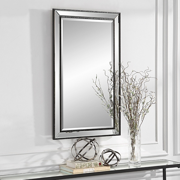 Black Beveled Rectangular Wall Mirror Kirklands Home