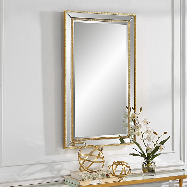 Gold Beveled Rectangular Wall Mirror Kirklands Home