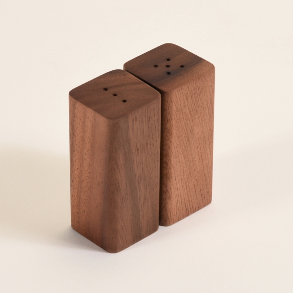 Brown Acacia Wood Salt and Pepper Shaker Set Kirklands Home