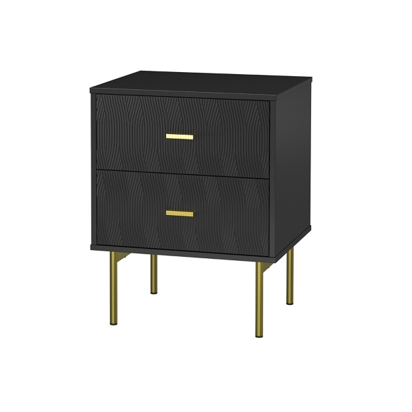 Black and Gold Stream Nightstand Kirklands Home