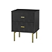 Black and Gold Stream Nightstand