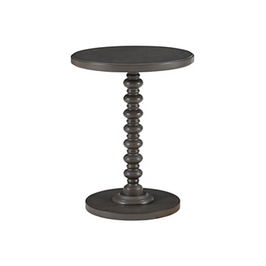 Black metal pedestal online side table