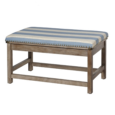 Rosie shimmer store stripe wooden bench