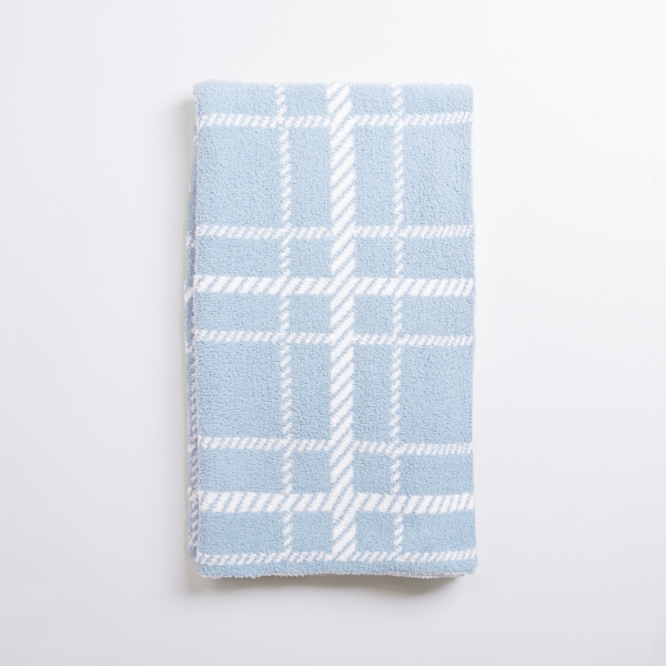Blue Plaid Cloud Throw Kirklands Home