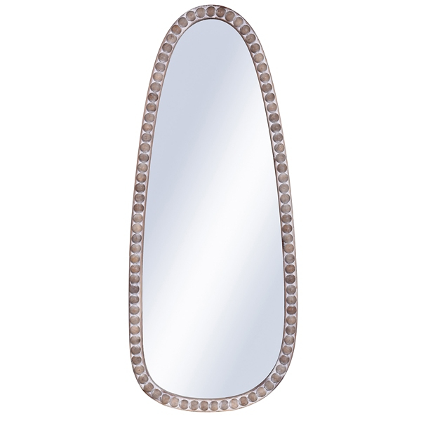 White Washed Abstract Shape Wall Mirror Kirklands Home