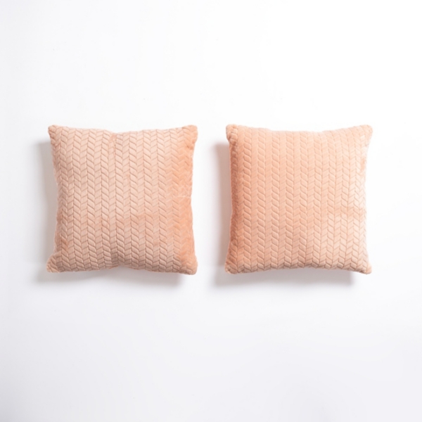 Pink Heavenly Herringbone Pillows, Set of 2 Kirklands Home