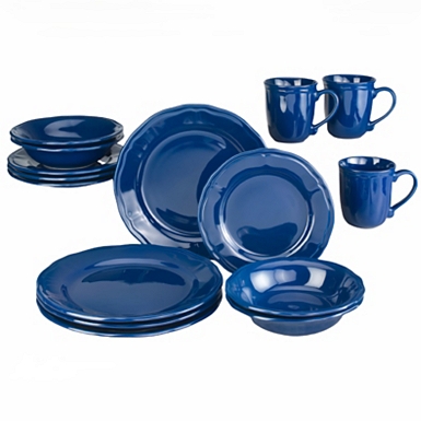 Blue Linear Cereal Bowls, Set of 6, Blue, 2.5H x 6.25, Ceramic | Kirkland's Home