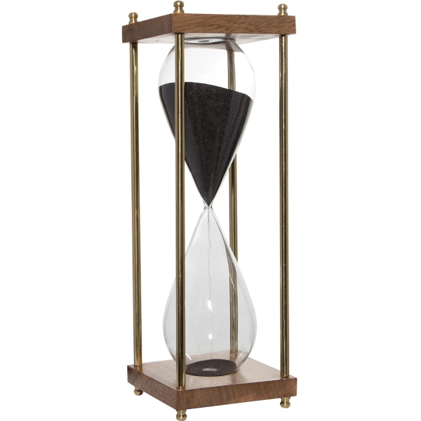 Gold and Brown Modern Hourglass
